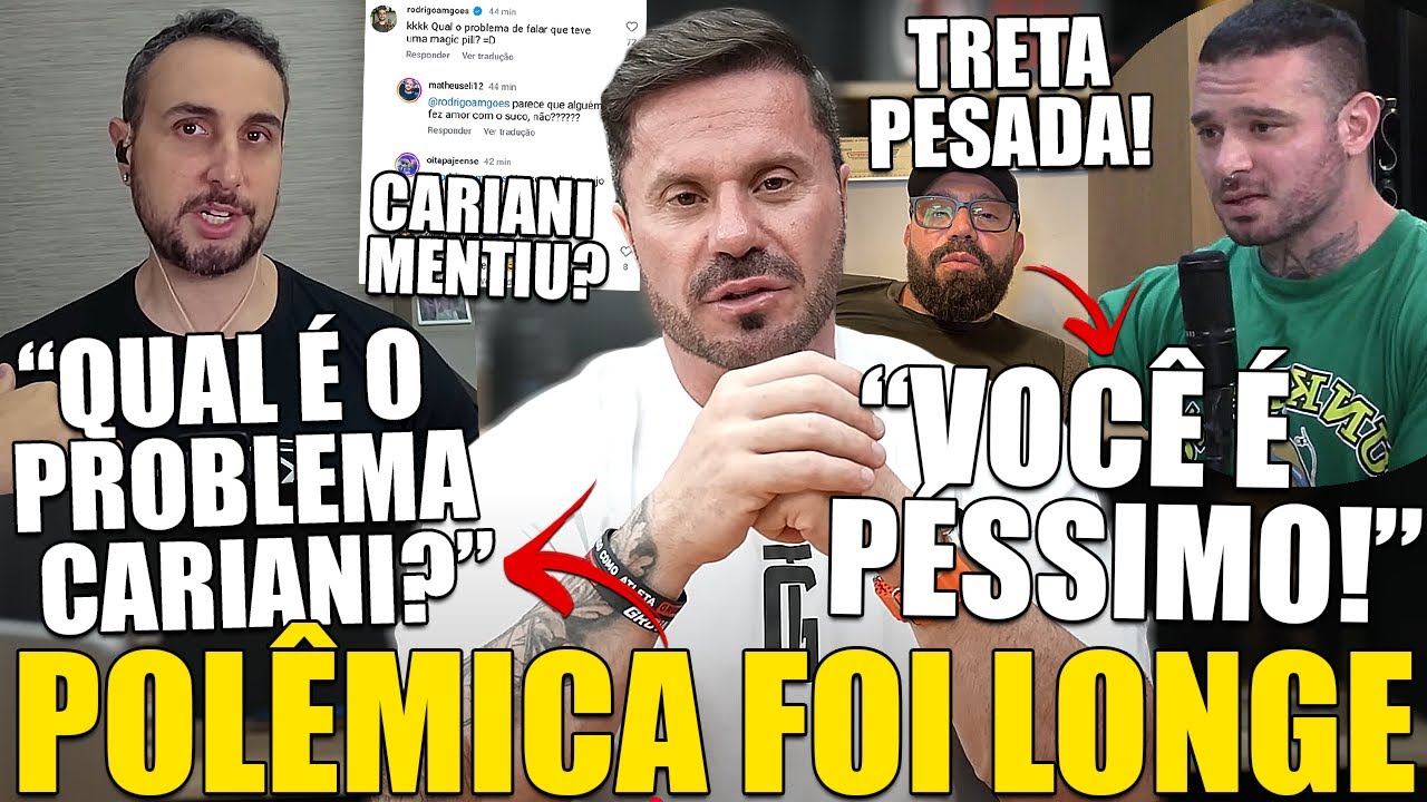 POLÊMICA! RODRIGO GOES CUTUCA CARIANI E TRETA PESADA VEM A TONA APÓS DECLARAÇÃO DO BAD SOBRE SAIZEN