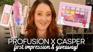 PROFUSION COSMETICS X CASPER THE FRIENDLY GHOST MAKEUP REVIEW! Affordable & Cruelty Free Try On Haul