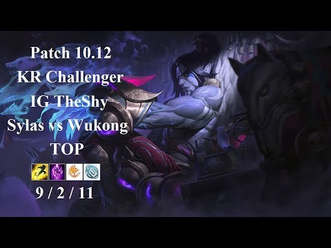IG TheShy - Sylas vs Wukong - KR Challenger 812 LP - Patch 10.12