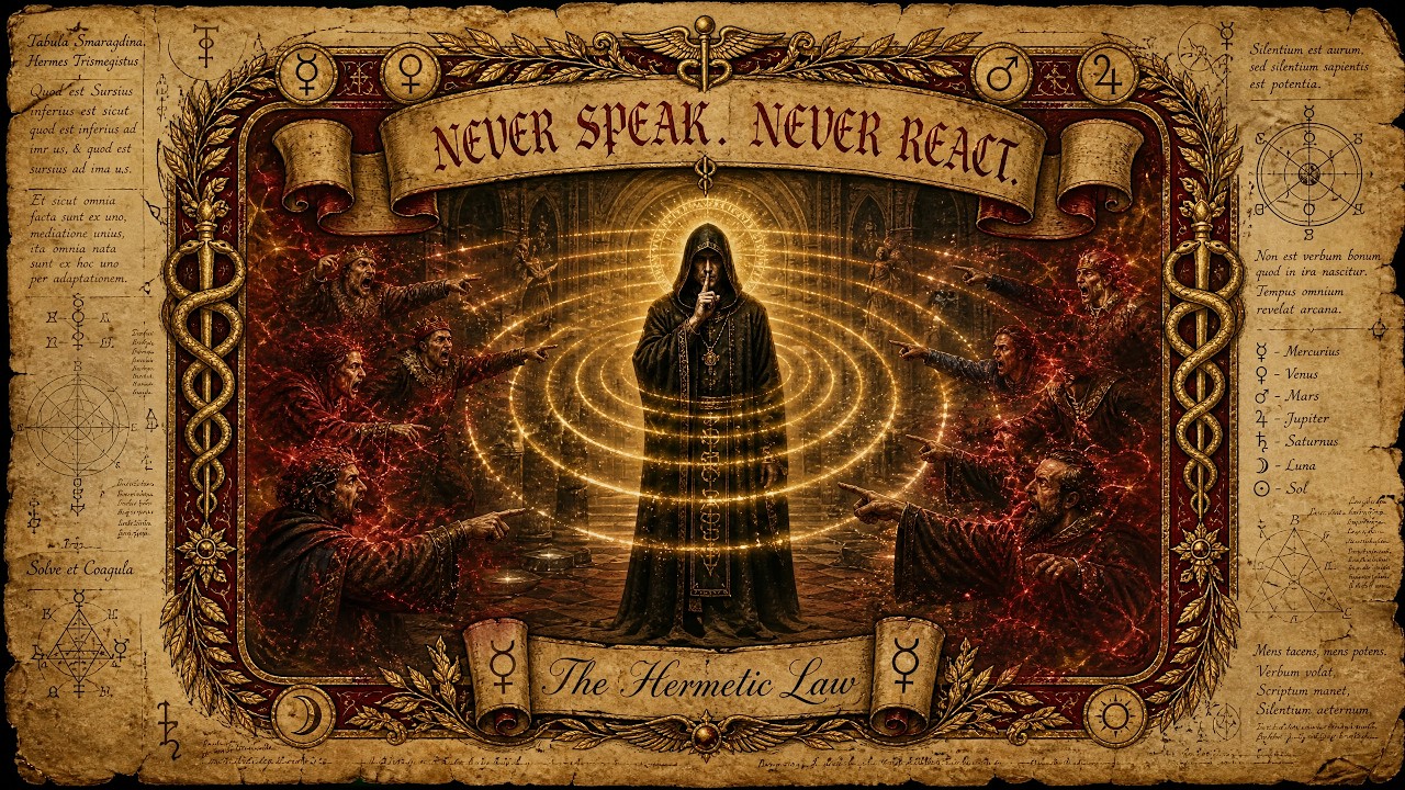 Never Speak. Never React. The Hermetic Law of the Invisible Shield