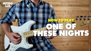 One Of These Nights | Eagles | Guitar Lesson (Rhythm/Lead)
