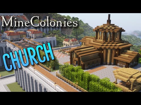 EPIC Church and Graveyard Build in Minecolonies