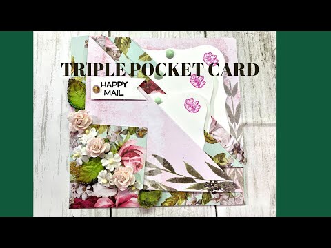 TRIPLE POCKET CARD FROM ONE SHEET OF PAPER