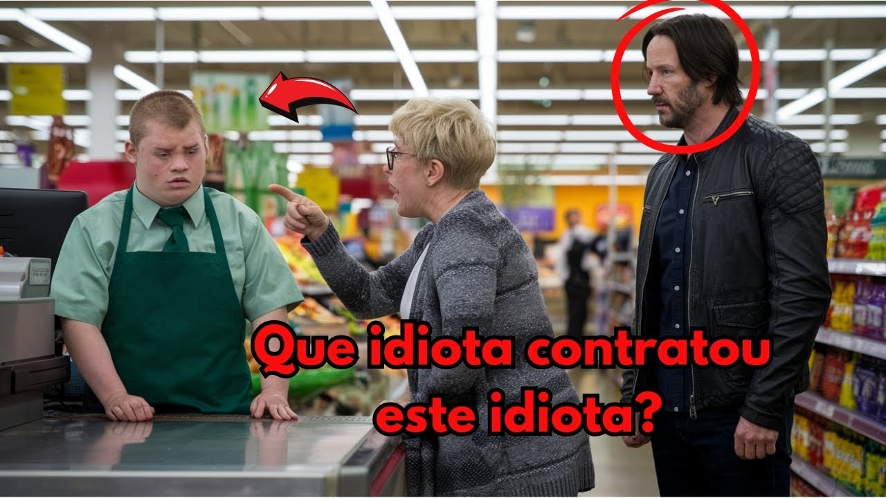 Keanu Reeves intervém quando um cliente mal-educado ataca um empregado com síndrome de Down.