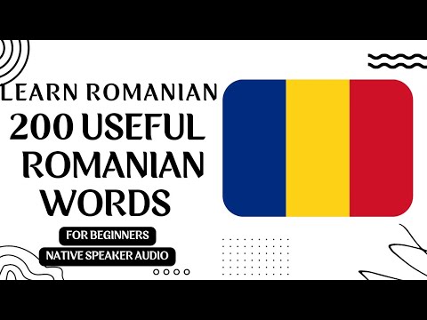 LEARN ROMANIAN 🇷🇴 FAST: 200 MOST USED WORDS! LEARN NOW! (NATIVE SPEAKER AUDIO)/#romanian