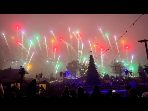 Holiday Season Theme Park Opening Ceremony