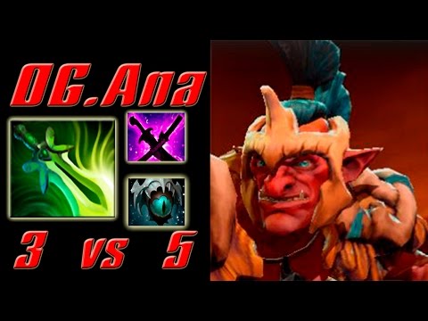 OG.Ana [Troll Warlord ] Secret weapon on the Kiev Major? EZ Dota comeback 3 vs 5
