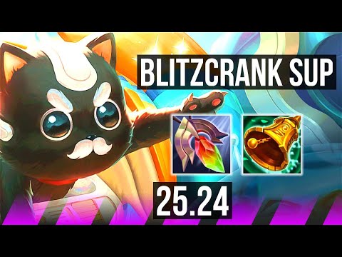 BLITZCRANK & Aphelios vs SORAKA & Mel (SUP) | KR Grandmaster | 25.24