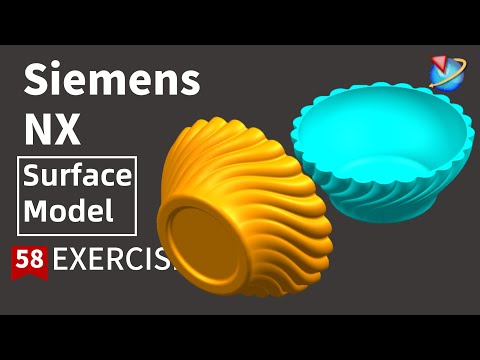 Siemens NX Tutorial for beginners,the  wave texture bowlexercise -58