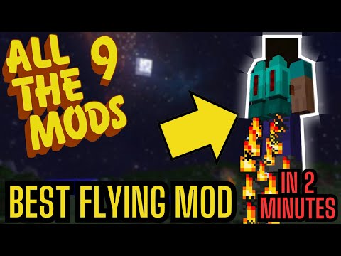 How to FLY in Minecraft!!! (Iron Jetpacks Mod) | All The Mods 9