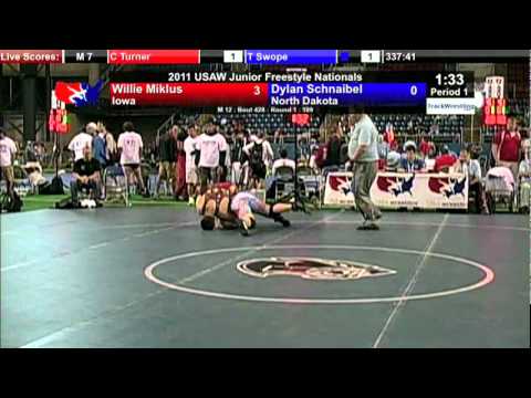 Junior Freestyle 189 - Willie Miklus (IA) vs. Dylan Schnaibel (ND)
