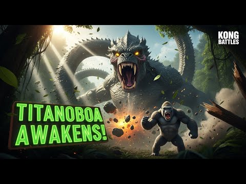 NEW! ",TITANOBOA AWAKENS! Giant Snake Terror Strikes the Jungle | Epic 3D Monster Battle"