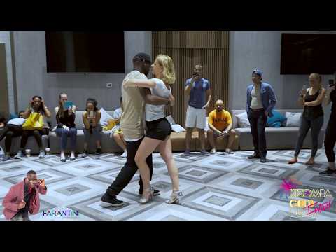 Mamady & Paulina footwork demo at Dubai Kizomba Gold Festival 2019 by Farantini Photography