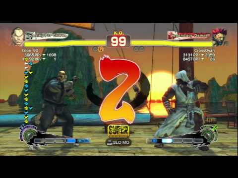 Ixion_90 (Dan) Vs CrossOvah (Akuma) SSF4 AE Ranked Matches - PSN