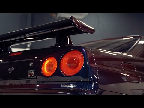 Midnight Purple II Skyline R34 Dropped off at Toretto's House! Four R34’s & Skyline Hakosuka [4K]