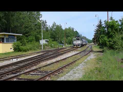 MOMENTKY / ČD 754 063-9 - Odjezd z Majdaleny