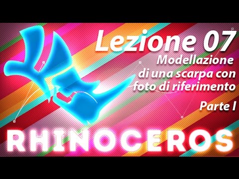 Rhino - Lezione 07 - Modellazione di una scarpa in base a riferimenti fotografici - Parte 1
