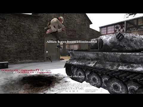 OCRANA.ATI vs. idle.ee Call of Duty 1 Clanbase EuroCup 2005 lower bracket semi-final mp_railyard