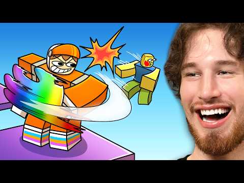 Becoming the BIGGEST TROLL in Roblox Slap Tower!