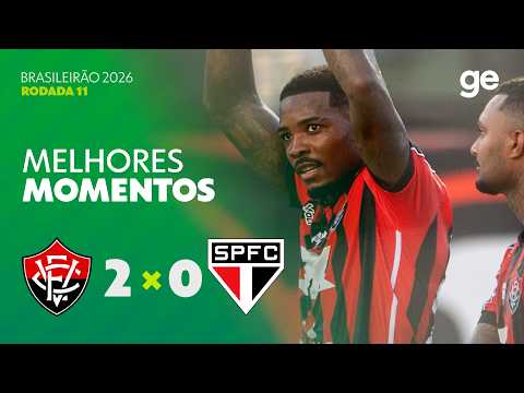 Gols e lances de Vitória x São Paulo