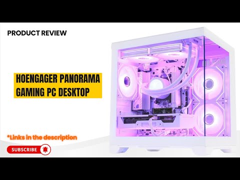 HOENGAGER Panorama Prebuilt Gaming PC W/Mouse, AMD Ryzen 7 5700X, GeForce RTX 5050 8GB, 16GB DDR4 RAM, 1TB NVMe SSD, 240mm AIO Liquid Cooling & 7 RGB Fans, Windows 11 Desktop Computer, Pink video review thumbnail
