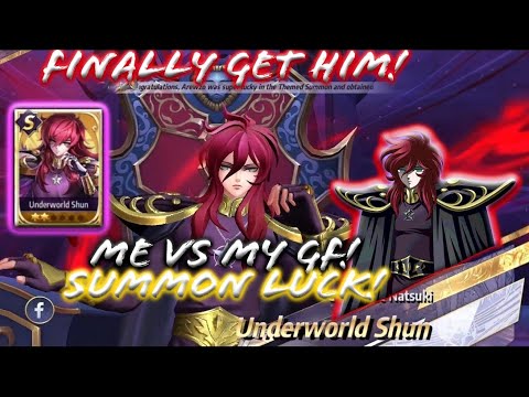 Saint Seiya: Awakening - Finally get Him! My Summon vs My GF Summon! Gacha Shun Underworld 100times+