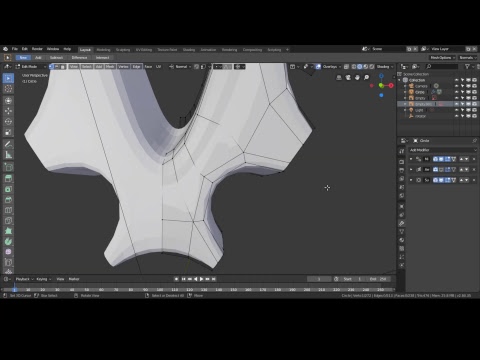 Modelling A Rim in Blender 2.8.