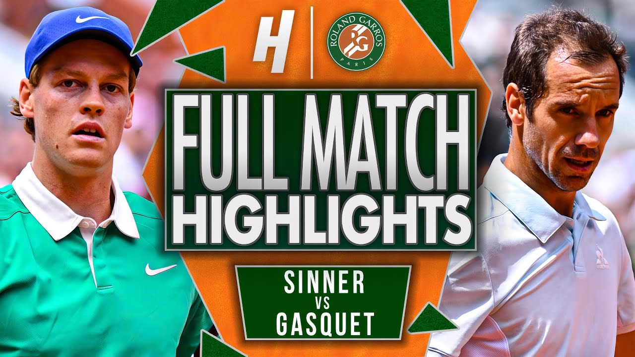 Jannik Sinner vs Richard Gasquet - FULL Match Highlights | Roland Garros 2025