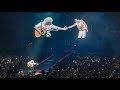 Brian May Cries while shaking hands with Imaginary Freddie in concert