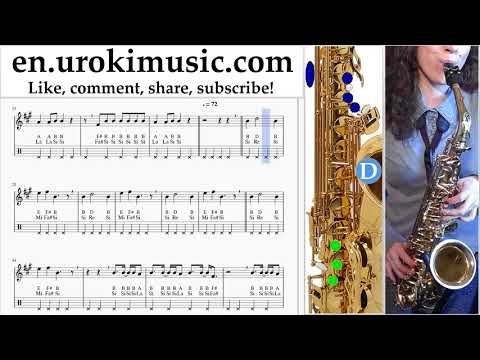 Saxophone lessons (Alto) Nicky Jam ft. Will Smith - Live It Up Sheet Music Tutorial um-ih352