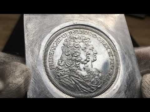 Sverige, Fredrik I 1720-1751, Riksdaler 1727, avslag i aluminium från Roberto Delzanno Mynthandel