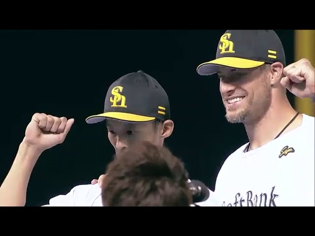 ホークス・スタンリッジ投手・金子選手ヒーローインタビュー 2014/8/12 H-E