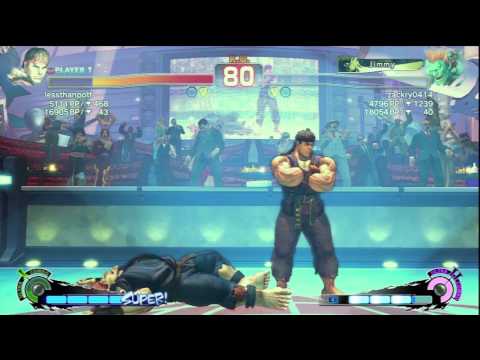 SSF4 AE 2012 Ranked lessthanpotf (Ryu) vs zackry0414 (Blanka)