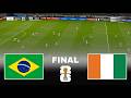 BRAZIL Vs COTE D IVOIRE FIFA WORLD CUP 2026 FINAL Full Match All Goals Pes 21 Video Game