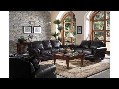 Living room ideas with black sofa