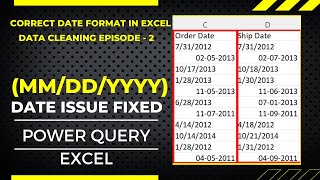Download the video "How change date format in excel (dd/mm/yyyy) to (mm/dd/yyyy). How to fix date format issue in excel."