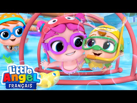 Bébé Requin Dou Dou - Jouons dans la Piscine - Comptines pour Bébé | Little Angel Français