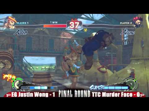 EG Justin Wong vs TTC Murderface FRXIV Super Street Fighter 4 Top 16