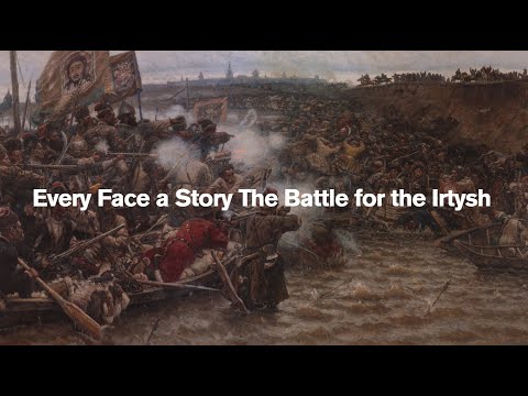 Every Face a Story The Battle for the Irtysh /  Vasily Surikov - Yermak's Conquest of Siberia 1895
