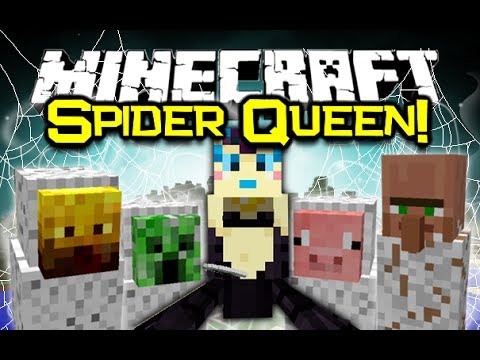 EPIC Minecraft SPIDER QUEEN MOD! Play as a Spider!