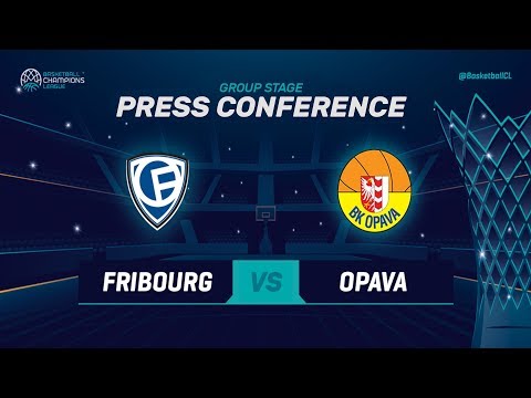 Fribourg Olympic v Opava - Press Conference - Basketball Champions League 2018-19