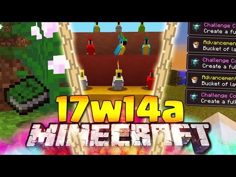 AGGIUNTE LE CHALLENGE - Minecraft ITA - 17w14a: Pappagalli Seduti, Nuovi Advacements & Anticipazioni