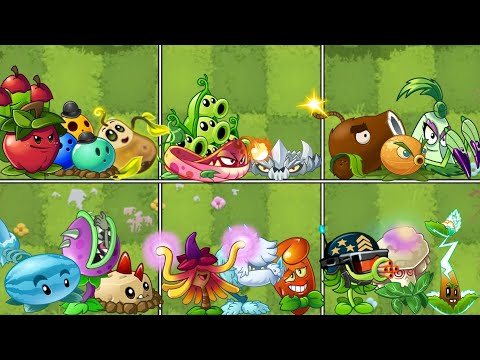PvZ 2 Random 6 Team 3 Plants. Which Team Plants Will Win?