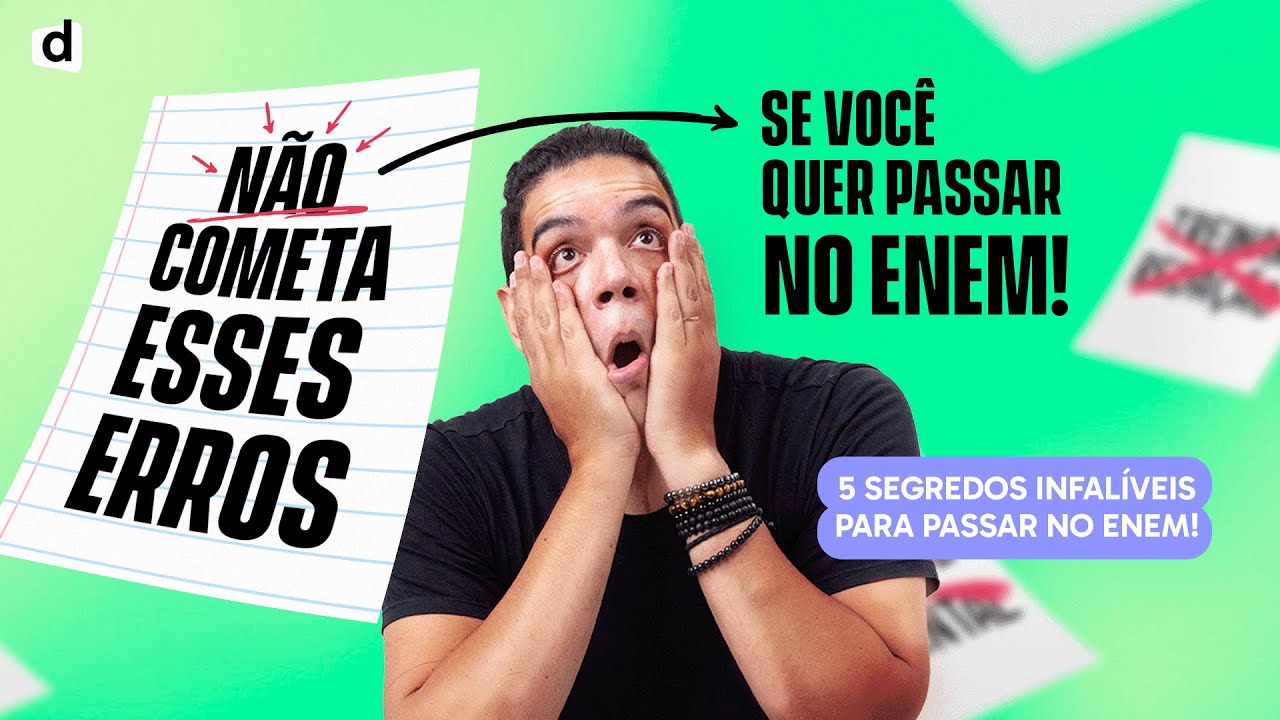 Não Cometa Esses ERROS no ENEM – Dicas pra você Passar!