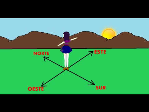 Los puntos cardinales.