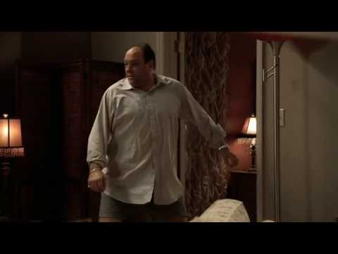The Sopranos - Tony's goomah gets set on fire while cooking breakfeast