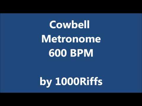 Cowbell Metronome 600 BPM - Beats Per Minute