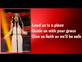 Jessica Sanchez - The Prayer with Lyrics 