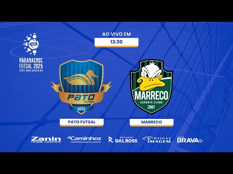 (#aovivo e com imagens) PATO FUTSAL X MARRECO - SEMIFINAL JOGO 02 - PARANAENSE OURO 2025