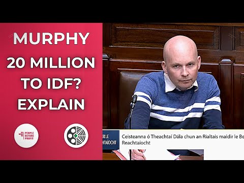 Paul Murphy: Calls Out €20m Exports to IDF in 2024
